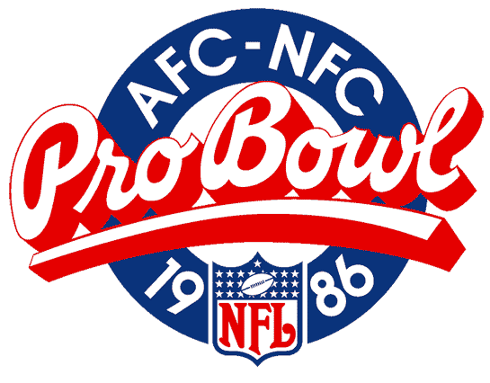 Pro Bowl 1986 Primary Logo DIY iron on transfer (heat transfer)